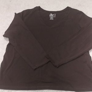 Brown long sleeve tee